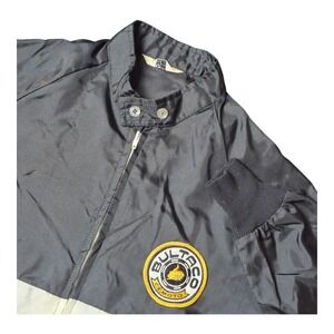 VTG Swingster Men's M Bultaco Motorcycle Jacket Racing Windbreaker Black Yellow‎